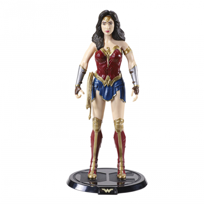 Figurina articulata de colectie Wonder Woman, Amazonian Princess, 18 cm, rosu, stativ inclus [3]