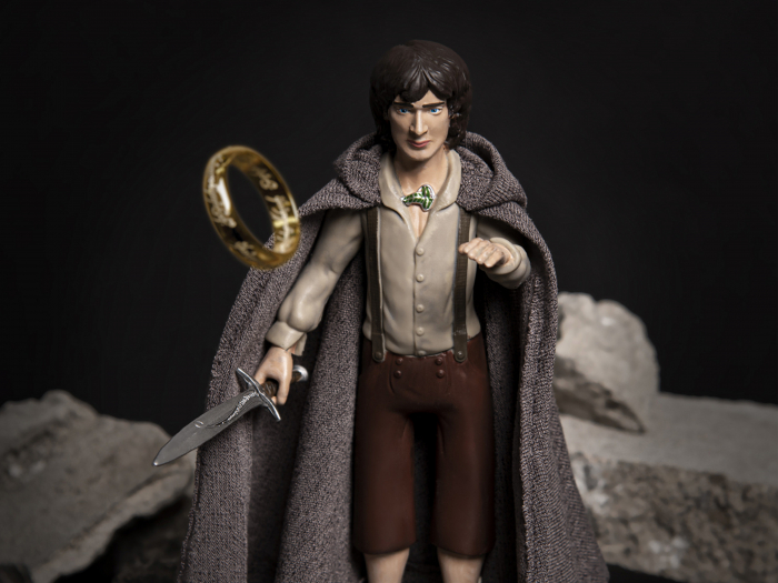 Figurina articulata Frodo IdeallStore®, Ring Bearer, editie de colectie, 18 cm, stativ inclus [7]