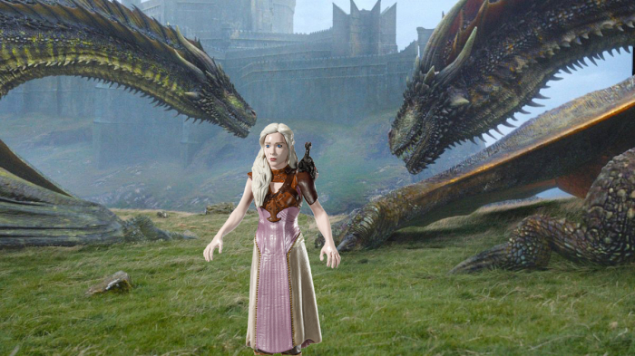 Figurina articulata Game of Thrones IdeallStore®, Daenerys Targaryen, editie de colectie, 19 cm, stativ inclus [7]
