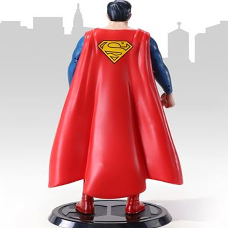 Figurina articulata IdeallStore®, Superman Man of Steel, editie de colectie, 18 cm, stativ inclus [6]
