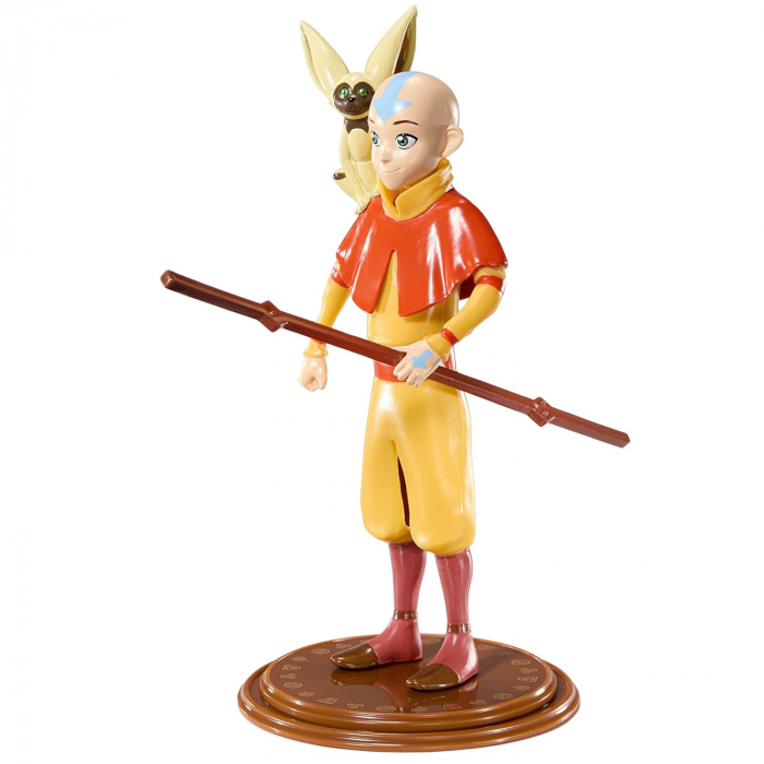 Figurina articulata The Avatar IdeallStore®, Mighty Aang, editie de colectie, 18 cm, stativ inclus [3]