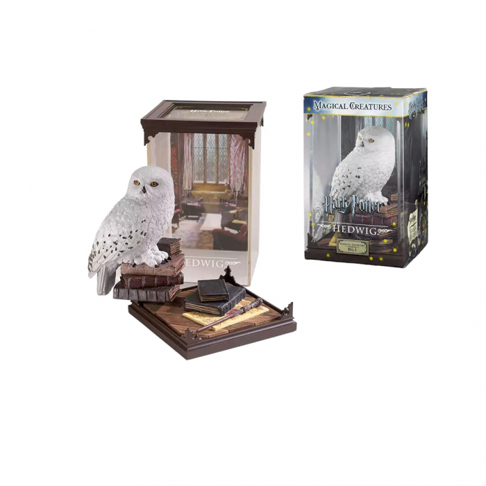 Figurina de colectie IdeallStore®, Amazing Hedwig, 16 cm, suport sticla inclus [2]