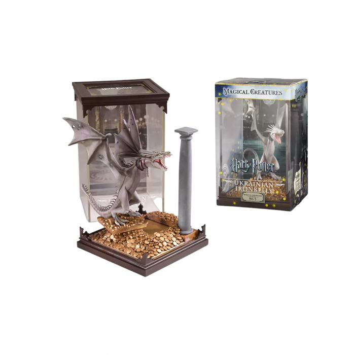 Figurina de colectie IdeallStore®, Ukrainian Ironbelly, seria Harry Potter, 17 cm, suport sticla inclus [2]