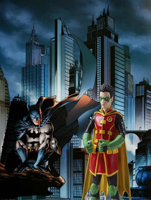 Figurina Robin articulata IdeallStore®, Boy Wonder, editie de colectie, 17 cm, stativ inclus [7]