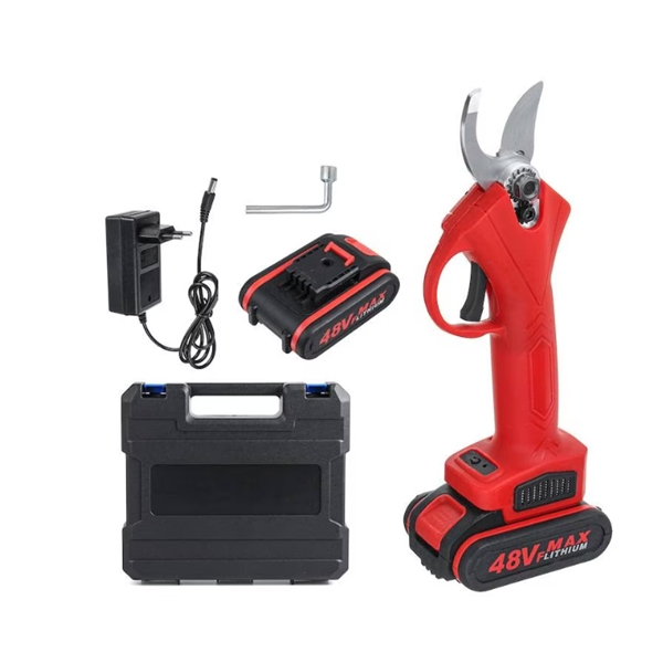 Set Foarfeca Electrica 48V + Mini Fierastrau Electric 36V, DEPOX®, Kit Profesional pentru Gradina, multicolor [3]