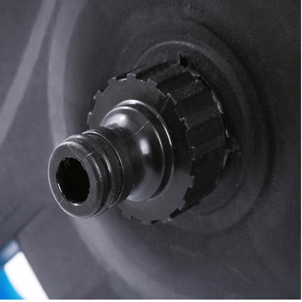 Furtun gradina pe tambur 20 m, DEPOX®, diametru 1/2, cu pistol stropire multifunctional, cuplaje incluse, portabil [3]