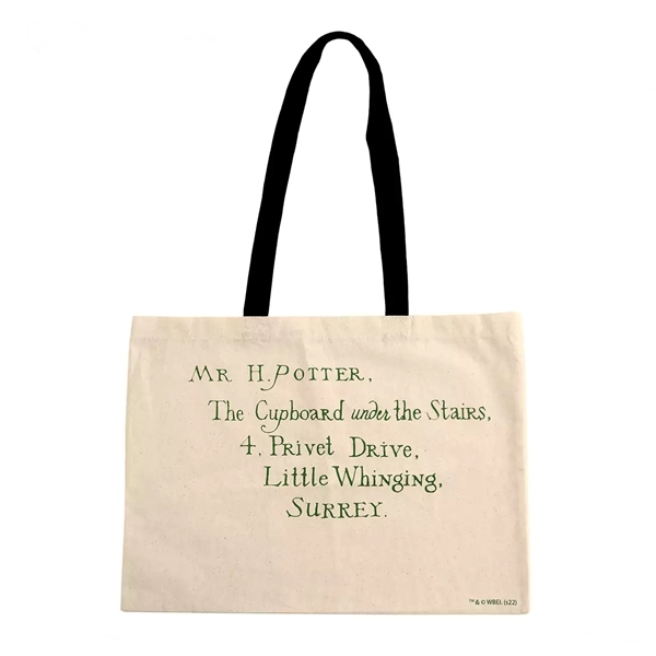 Geanta tote bag,  Harry Potter Scrisoare admitere Hogwarts, IdeallStore®, Bumbac [2]