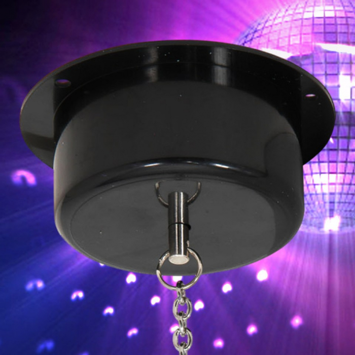 Glob disco motorizat, Party Maniac, model oglinzi, 4W, 29 cm, argintiu [8]