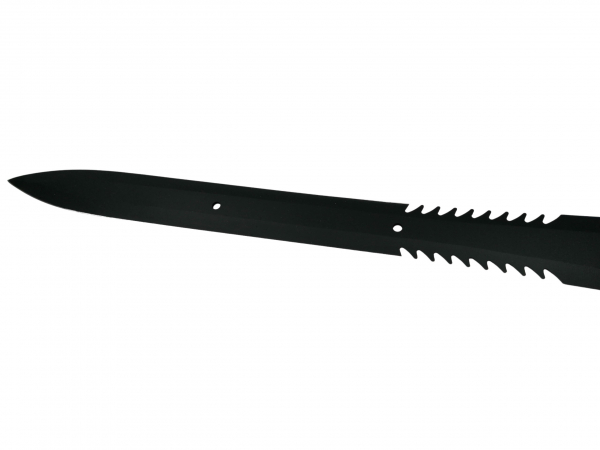 Sabie de vanatoare IdeallStore®, Black Ronin, maner textil, 68.5 cm, cutit de aruncat inclus [5]