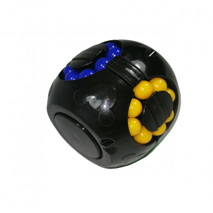 Jucarie antistres, bila Rubik, plastic, negru [5]