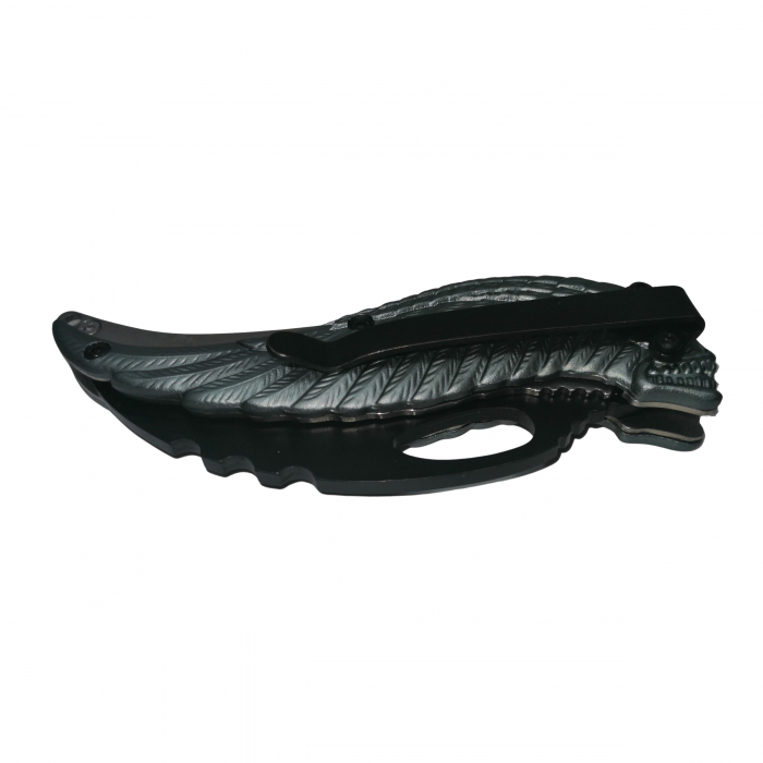 Briceag de buzunar IdeallStore®, Wind Ghost, otel inoxidabil, argintiu, 17.5 cm [5]
