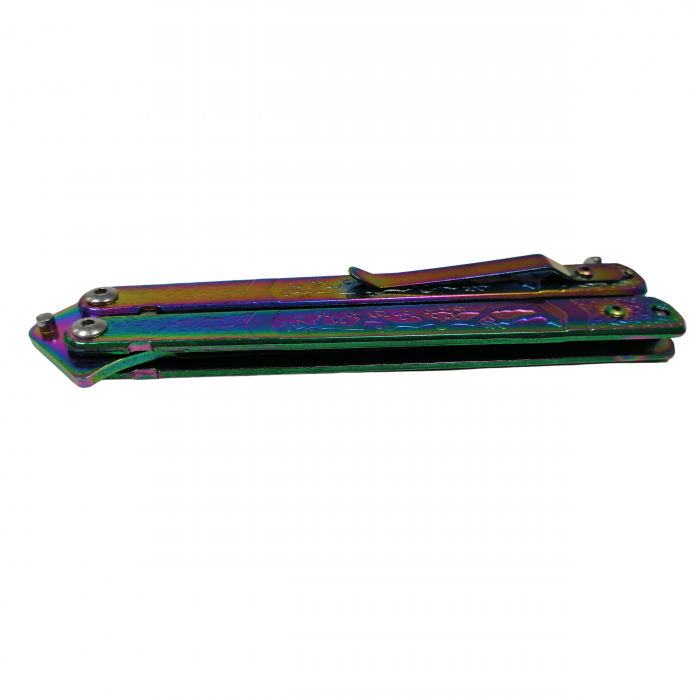 Briceag fluture, Tree of Life, otel inoxidabil, multicolor, 21.5 cm [5]