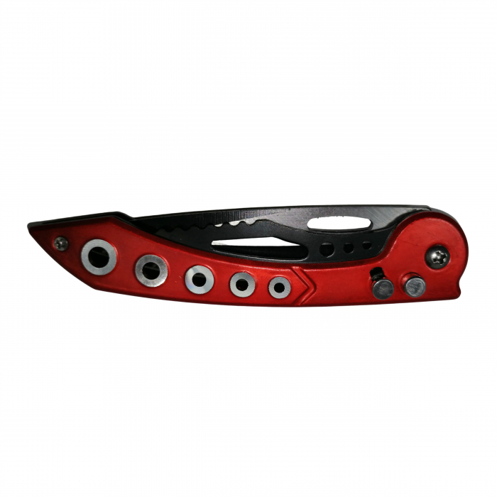Briceag de buzunar IdeallStore®, Stainless Path, otel inoxidabi, 22 cm, rosu [5]