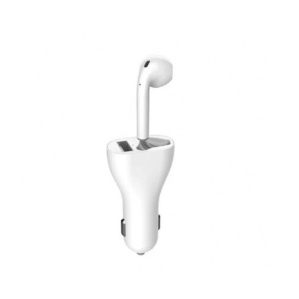 Incarcator Auto cu Casca Bluetooth 2 in 1, Handsfree, USB 2.1A [2]