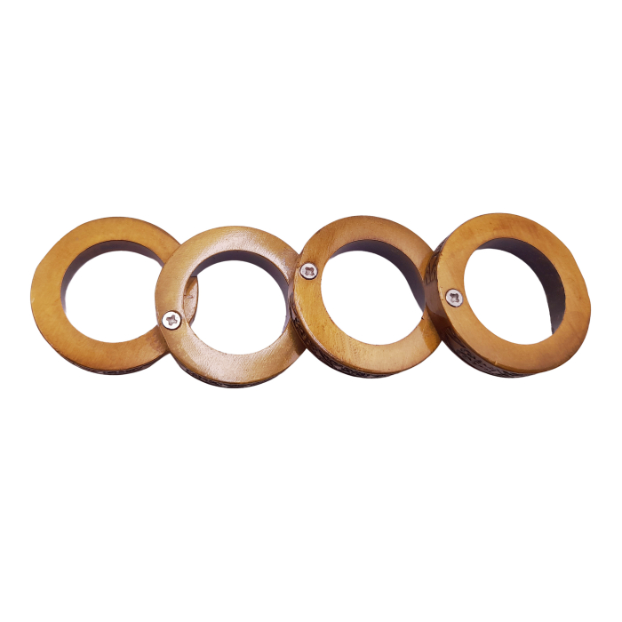 Inele extensible de autoaparare IdeallStore®, tip rozeta, Antique Justice, otel inoxidabil, auriu, 0.5 cm [3]