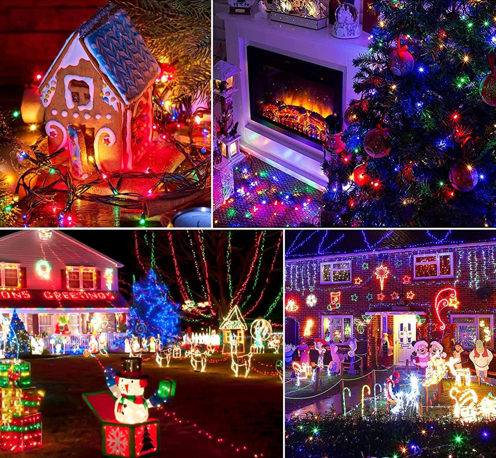 Instalatie de Craciun, Jolly Spirit, joc de lumini, multicolor, 100 lumini, 9 metri [2]