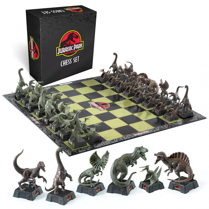 Joc sah Jurassic Park IdeallStore®, Dinosaur Battle, 45x45 cm, PVC, multicolor [6]