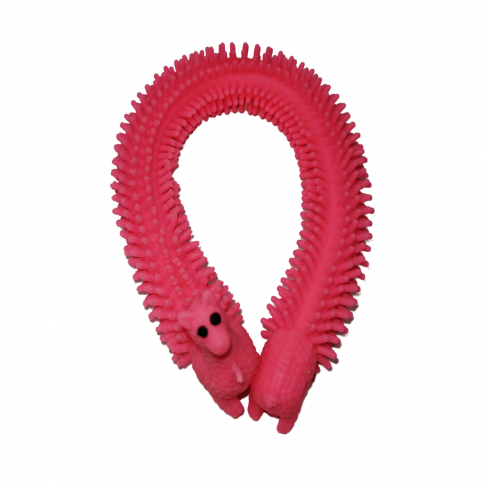 Jucarie antistres, Gummy Llama, cauciuc, 21 cm, roz [5]