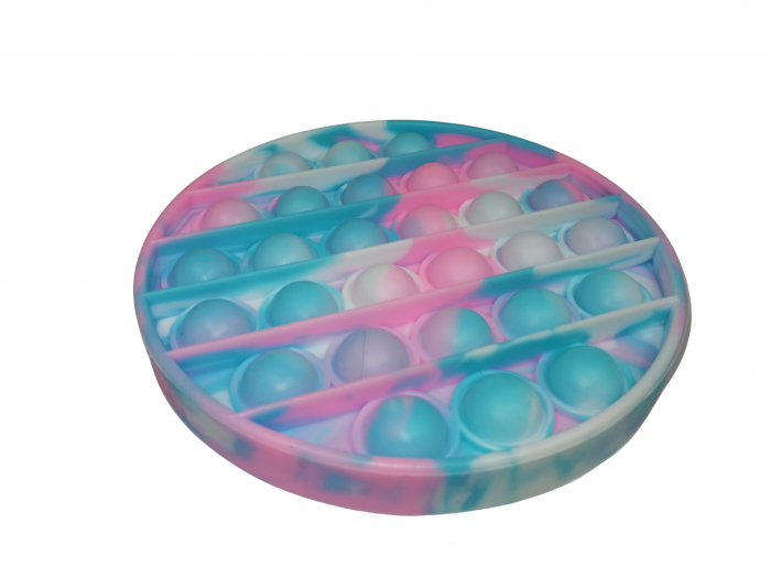 Jucarie antistres, Pop it, silicon, 13 cm, galben [7]