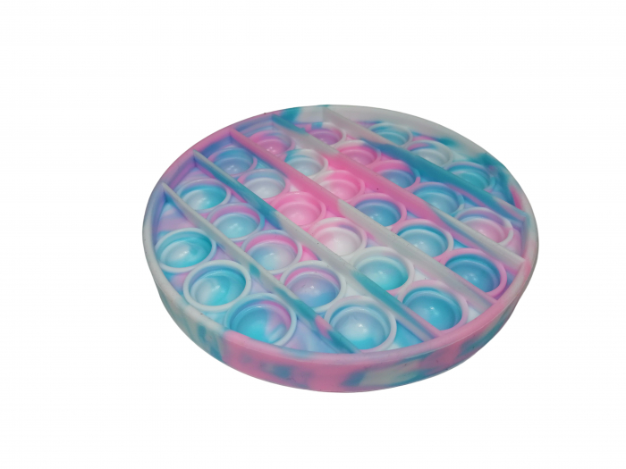 Jucarie antistres, Pop it, silicon, 13 cm, galben [8]