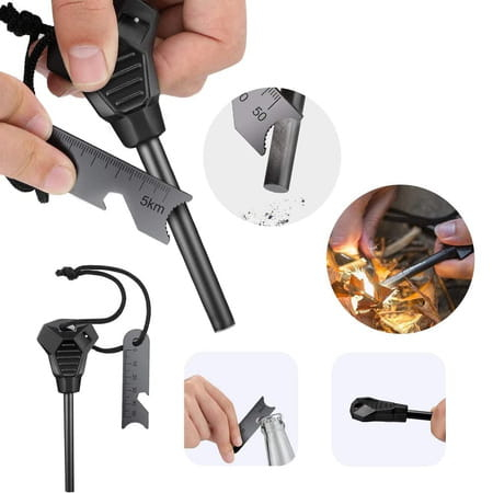 Kit de supravietuire IdeallStore®, Savivour Master, 20 elemente multifunctionale, negru [12]