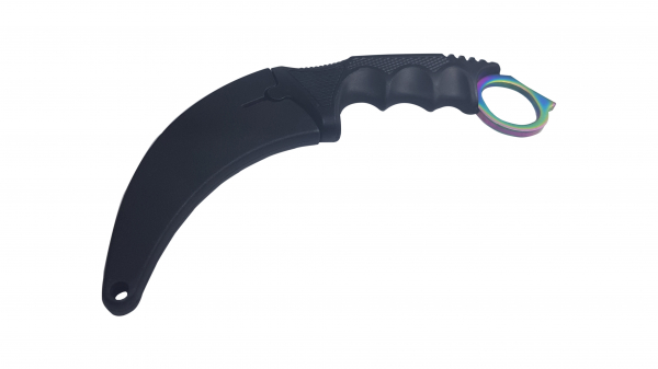 Lanterna cu electrosoc cu acumulator, LED, cutit karambit rainbow inclus [8]