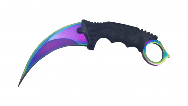 Lanterna cu electrosoc cu acumulator, LED, cutit karambit rainbow inclus [6]