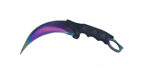 Lanterna cu electrosoc cu acumulator, LED, cutit karambit rainbow inclus [7]
