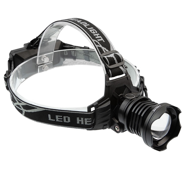 Lanterna de cap LED XHP160 Ultra-Bright , IdeallStore®, zoom, intensitate interschimbabila, aluminiu, negru [2]
