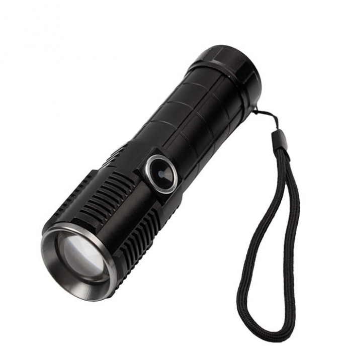 Lanterna de supravietuire IdeallStore®, Außenleuchte, metalica, LED, USB, zoom, negru [2]