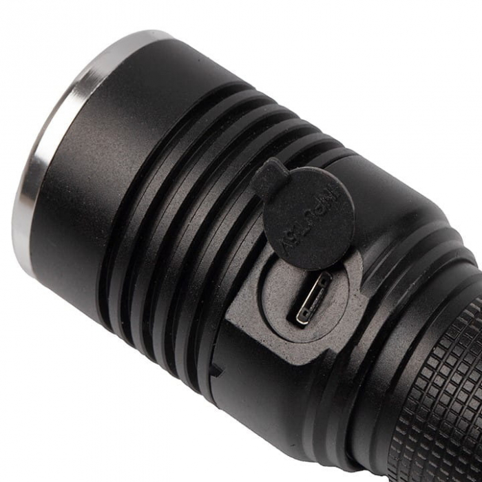 Lanterna de supravietuire IdeallStore®, Lichthelfer, metalica, LED, USB, zoom, negru [8]
