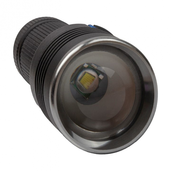 Lanterna de supravietuire IdeallStore®, Lichthelfer, metalica, LED, USB, zoom, negru [5]
