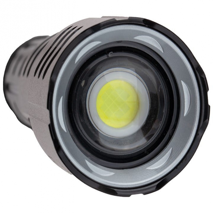Lanterna de supravietuire IdeallStore®, Unmittelbare Rettung, metalica, LED, USB, zoom, negru [10]