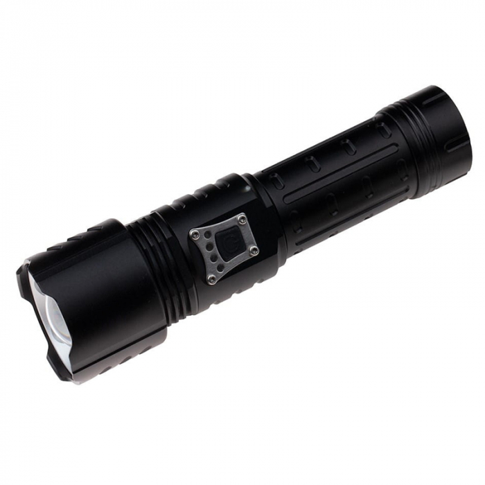 Lanterna de supravietuire IdeallStore®, Unmittelbare Rettung, metalica, LED, USB, zoom, negru [3]