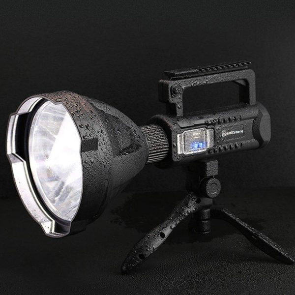 Lanterna LED IdeallStore®, Search Master, reincarcabila, 4 moduri iluminare, trepied inclus [6]