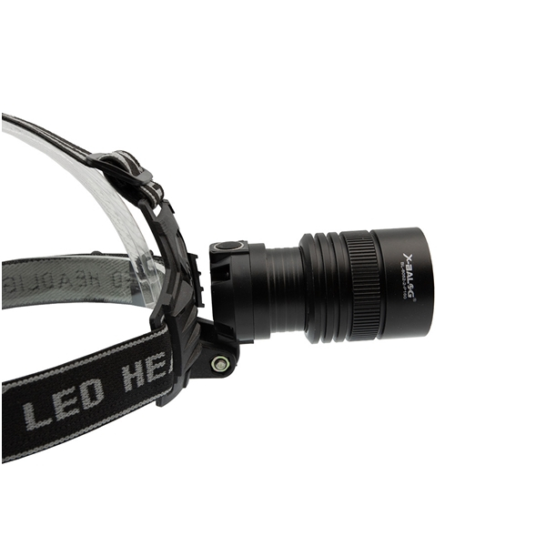 Lanterna puternica de cap LED XHP160 , IdeallStore®, profesionala , intensitate interschimbabila, aluminiu, negru [6]