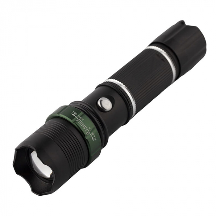 Lanterna UV IdeallStore®, Power Style, 5000 lumeni, doua diade, functie zoom, full metalic, 15 cm [2]