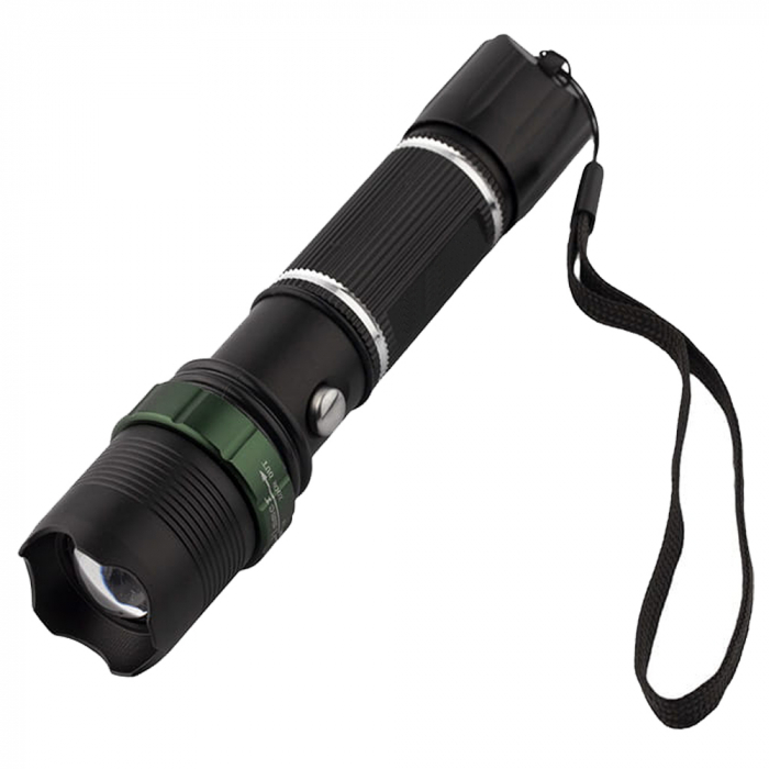 Lanterna UV IdeallStore®, Power Style, 5000 lumeni, doua diade, functie zoom, full metalic, 15 cm [6]