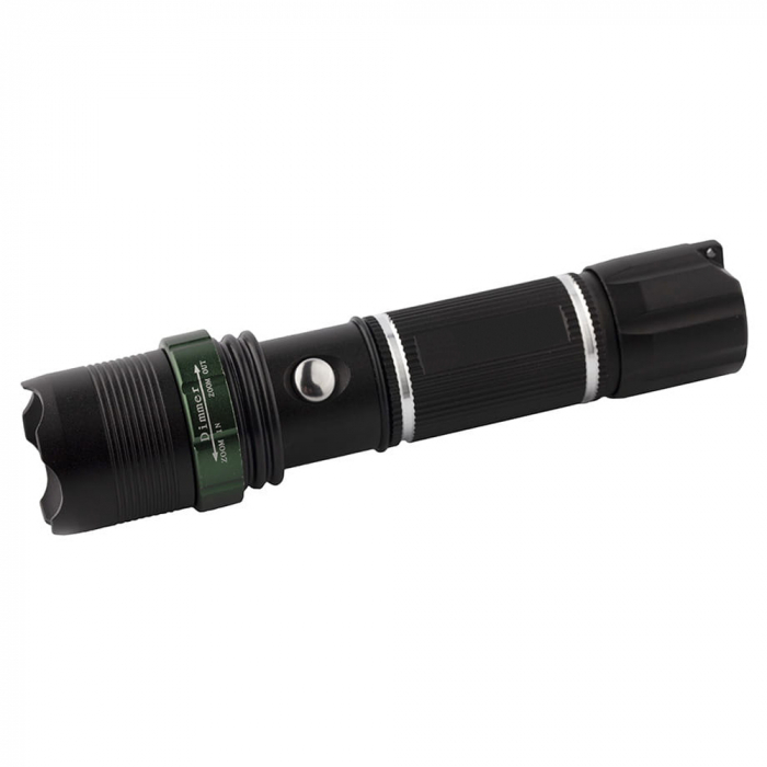 Lanterna UV IdeallStore®, Power Style, 5000 lumeni, doua diade, functie zoom, full metalic, 15 cm [3]