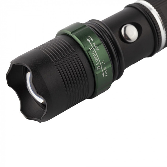 Lanterna UV IdeallStore®, Power Style, 5000 lumeni, doua diade, functie zoom, full metalic, 15 cm [5]