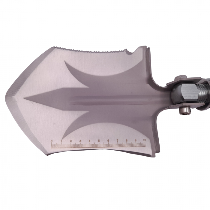 Lopata multifunctionala IdeallStore®, Hunting Society, 8 in 1, otel inoxidabil, 62 cm, argintiu [6]