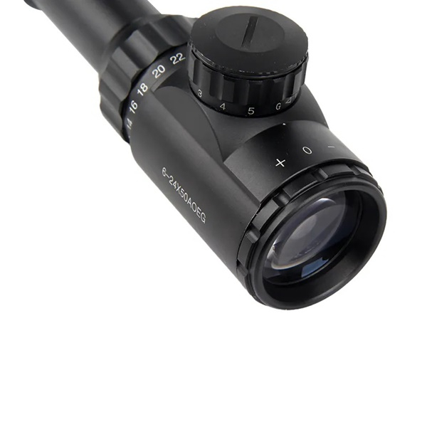 Luneta Airsoft, 6-24X50, tinta cu fascicul LED, metalic, 39.5 cm, negru [3]