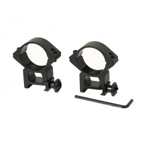 Set Luneta Airsoft si Inele de montura, TRIMEX PRO 3-9x40 EG, Reticul Iluminat, Zoom Variabil 3-9x, 40mm, 32 cm [7]