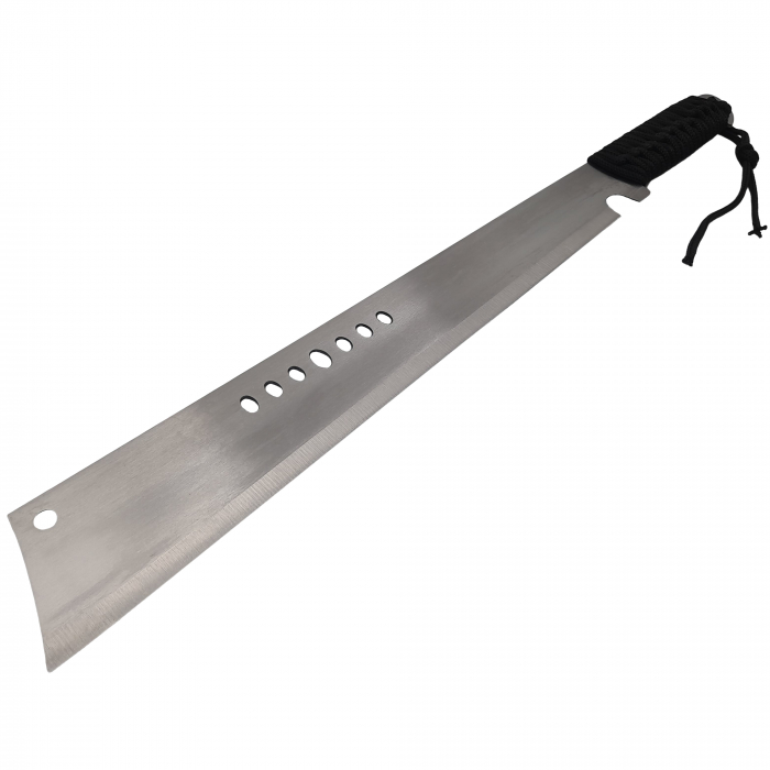 Maceta de vanatoare IdeallStore®, Battle Knife, 49.5 cm, otel inoxidabil, argintiu, teaca inclusa [3]
