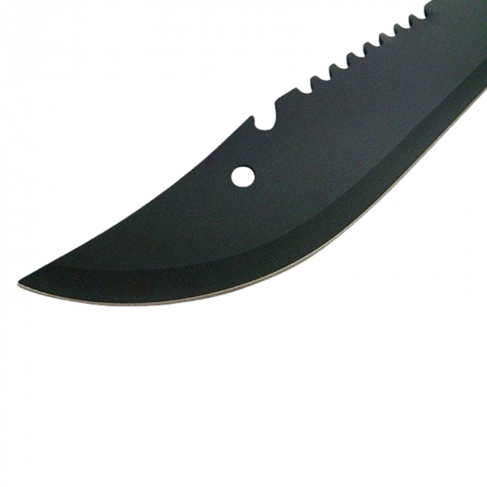 Maceta de vanatoare IdeallStore, Eagle Knife, 49.5 cm, otel inoxidabil, negru, teaca inclusa [3]