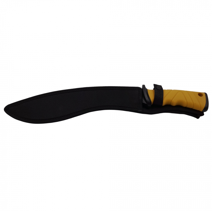 Maceta de vanatoare IdeallStore®, Hunt Partner, 43.5 cm, otel inoxidabil, neagra, teaca inclusa [7]