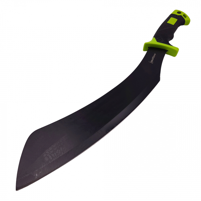 Maceta de vanatoare IdeallStore®, Hunter's Pride, 49 cm, otel inoxidabil, neagra, teaca inclusa [3]