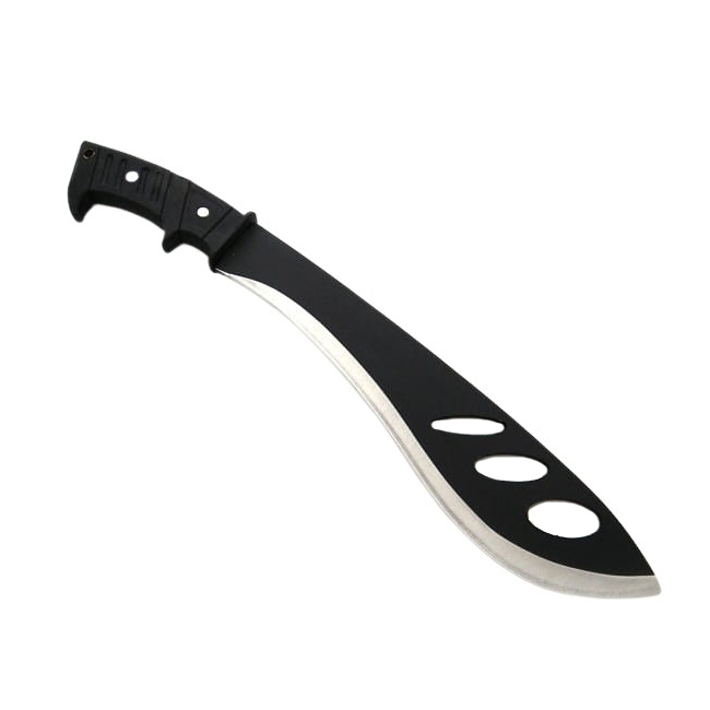 Maceta de vanatoare IdeallStore®, Last Resort, 42.5 cm, otel inoxidabil, negru, teaca inclusa [4]