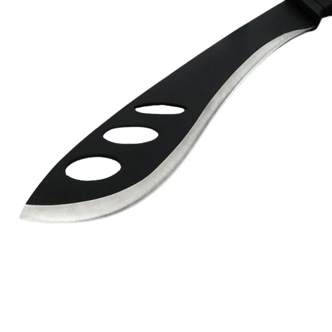 Maceta de vanatoare IdeallStore®, Last Resort, 42.5 cm, otel inoxidabil, negru, teaca inclusa [3]