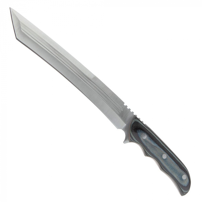 Maceta de vanatoare IdeallStore®, Namor Wrath, 45 cm, argintiu, teaca inclusa [3]